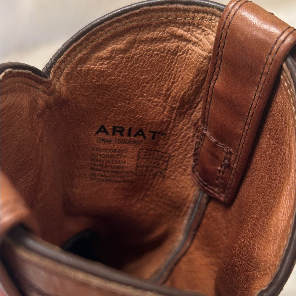 Ariat Women’s Cognac Heritage Roper Cowboy Boots Size 6.5 - Picture 10 of 10